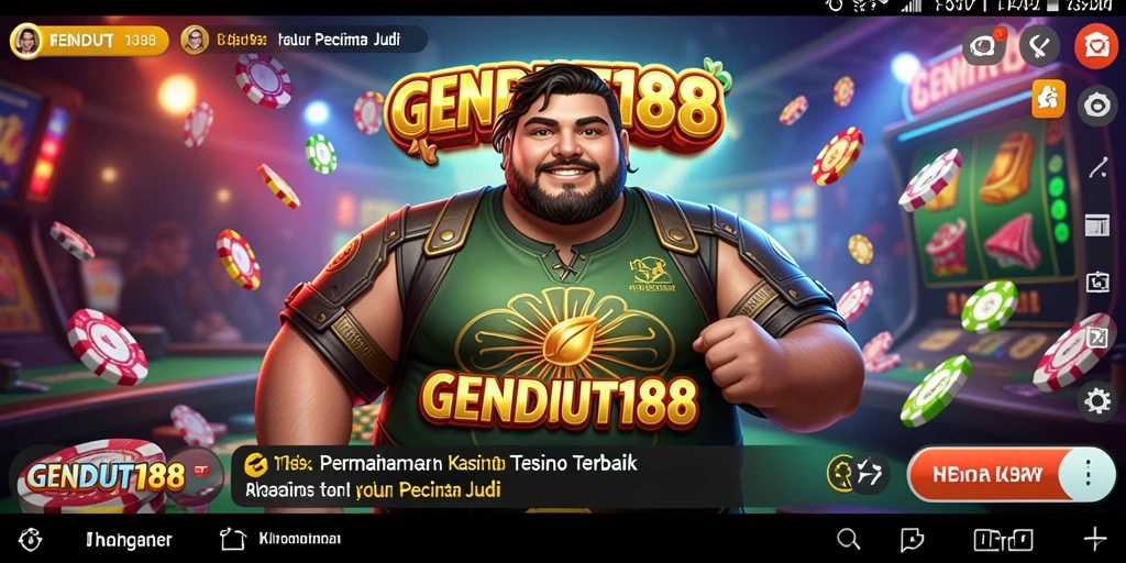 Tampilan gameplay menarik dari aplikasi GENDUT188 di kasino.