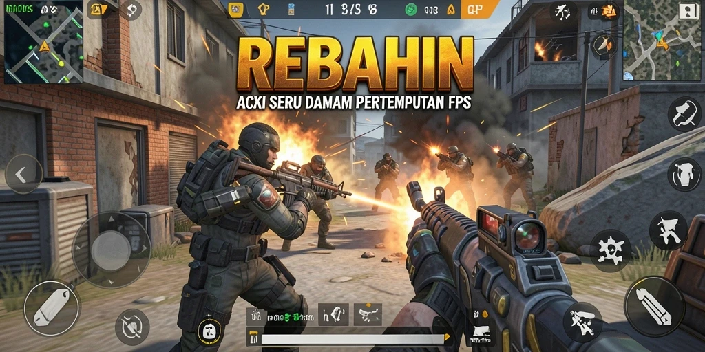 Gameplay seru dan menantang dalam REBAHIN